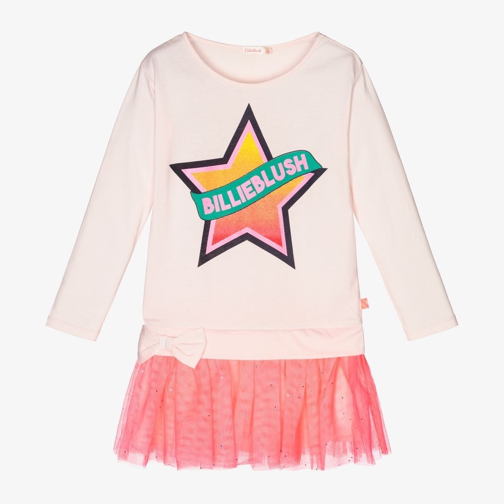 BILLIEBLUSH PINK STAR TULLE DRESS